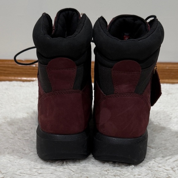NWOB Timberland 6-Inch Field Boot Burgundy Men's Sz 9 A5W79 Waterproof Casual - Picture 8 of 14